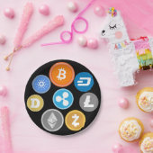CRYPTOVALUTA MUNTEN PAPIEREN BORDJE (Feest)
