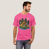 Cryptozoölogie Cryptid Creatures Bigfoot Jackalope T-shirt (Voorkant volledig)
