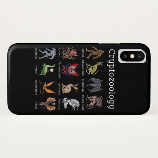 Cryptozoölogy Cryptid Creatures Case-Mate iPhone Case (Achterkant (horizontaal))