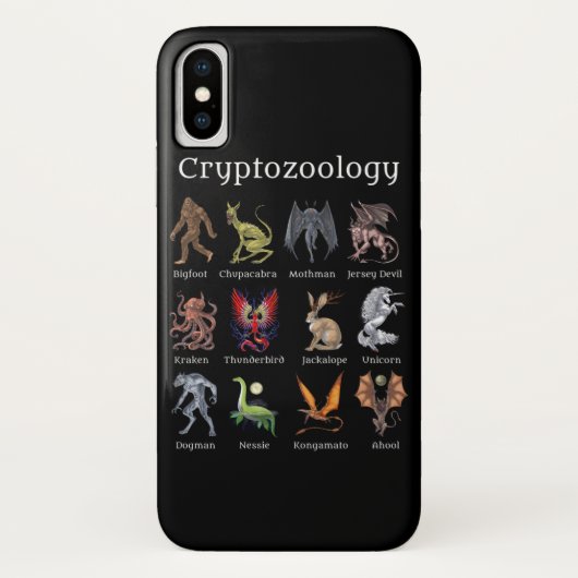 Cryptozoölogy Cryptid Creatures Case-Mate iPhone Case (Achterkant)