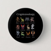 Cryptozoölogy Cryptid Creatures Ronde Button 5,7 Cm (Voorkant)
