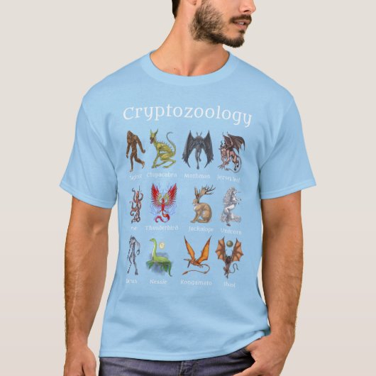 Cryptozoölogy Cryptid Creatures T-shirt (Voorkant)