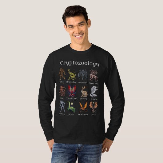 Cryptozoölogy Cryptid Creatures T-shirt (Voorkant volledig)