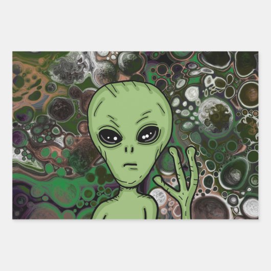 Cryptozoölogy Cryptids Big Foot Alien Mothman Inpakpapier Vel (Voorkant 3)