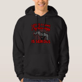 Cryptozoology Is Serious Cryptid Creature Hoodie (Voorkant)