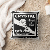 Crystal 15th bruiloft met handen kussen (Deken)