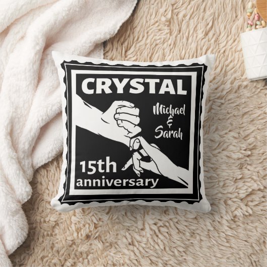 Crystal 15th bruiloft met handen kussen (Deken)