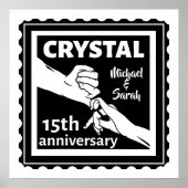 Crystal 15th bruiloft met handen poster (Voorkant)