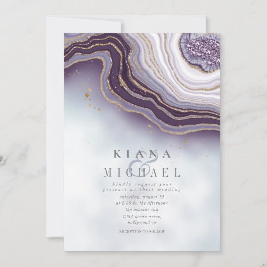 Crystal Agate Wedding Amethyst ID825 (Voorkant)