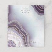 Crystal Agate Wedding Amethyst ID825 Plaatskaartje (Buitenkant ongevouwen)