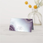 Crystal Agate Wedding Amethyst ID825 Plaatskaartje (Achterkant)