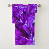 Crystal Amethyst Paarse Gemstone Bad Handdoek (Insitu)