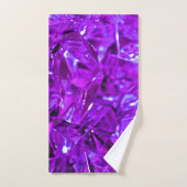 Crystal Amethyst Paarse Gemstone Bad Handdoek (Handdoek)