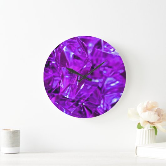 Crystal Amethyst Paarse Gemstone Grote Klok (Huis)
