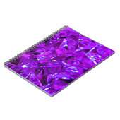 Crystal Amethyst Paarse Gemstone Notitieboek (Linkerzijde)