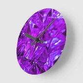 Crystal Amethyst Paarse Gemstone Ronde Klok (Hoek)