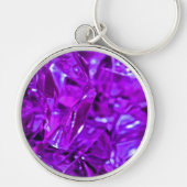 Crystal Amethyst Paarse Gemstone Sleutelhanger (Voorkant)