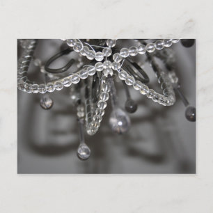 Crystal and Bead Chandelier Post Card Briefkaart