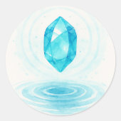 Crystal and Water Sticker – Peaceful Energy Aesthe (Voorkant)