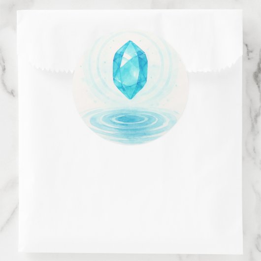 Crystal and Water Sticker – Peaceful Energy Aesthe (Tas)