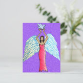 Crystal Angel Briefkaart / Altar Art (Staand voorkant)