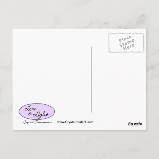 Crystal Angel Briefkaart / Altar Art (Achterkant)