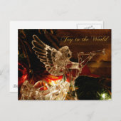 crystal angel Joy to World Feestdagenkaart (Voorkant / Achterkant)