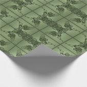 Crystal Angel op Green Geometric Cadeaupapier (Hoek)