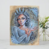 Crystal Art Card Fantasie Bezweerster Magie  (Staand voorkant)
