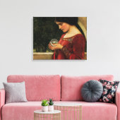 Crystal Bal Vrouw Waterhouse Schilderij Canvas Afdruk (Insitu (Woonkamer))