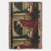 Crystal Bal Vrouw Waterhouse Schilderij Deken (Voorkant Verticaal)