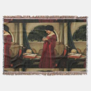 Crystal Bal Vrouw Waterhouse Schilderij Deken