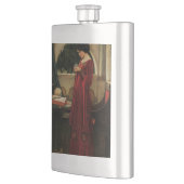 Crystal Bal Vrouw Waterhouse Schilderij Heupfles (Links)