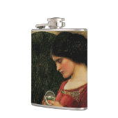 Crystal Bal Vrouw Waterhouse Schilderij Heupfles (Links)