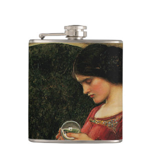 Crystal Bal Vrouw Waterhouse Schilderij Heupfles