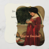 Crystal Bal Vrouw Waterhouse Schilderij Kaart (Voorkant / Achterkant)