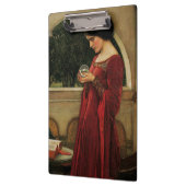 Crystal Bal Vrouw Waterhouse Schilderij Klembord (Links)