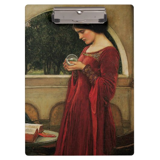 Crystal Bal Vrouw Waterhouse Schilderij Klembord (Voorkant)