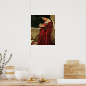 Crystal Bal Vrouw Waterhouse Schilderij Poster (Keuken)