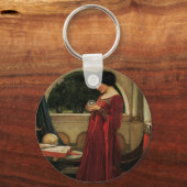 Crystal Bal Vrouw Waterhouse Schilderij Sleutelhanger (Voorkant)