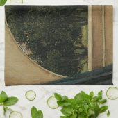 Crystal Bal Vrouw Waterhouse Schilderij Theedoek (Gevouwen)