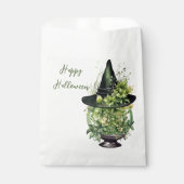 Crystal Ball and Witches Pet Happy Halloween Bedankzakje (Voorkant)