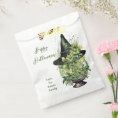 Crystal Ball and Witches Pet Happy Halloween Bedankzakje (Gezegeld)