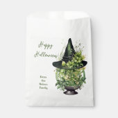 Crystal Ball and Witches Pet Happy Halloween Bedankzakje (Voorkant)