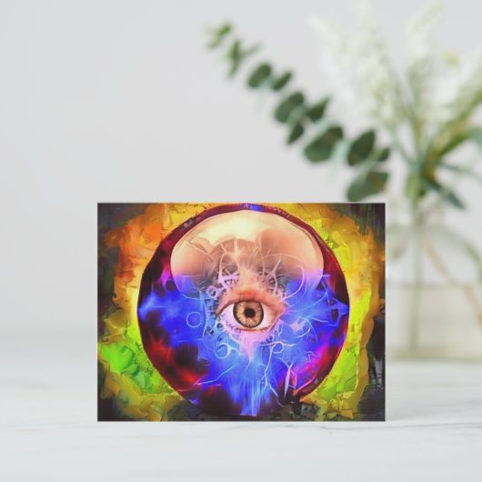 Crystal Ball Briefkaart (Staand voorkant)