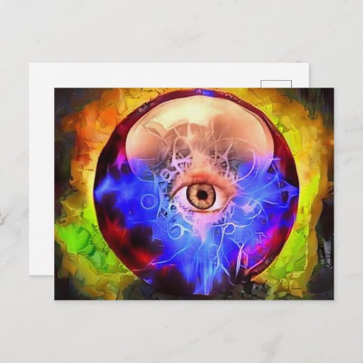 Crystal Ball Briefkaart (Voorkant / Achterkant)