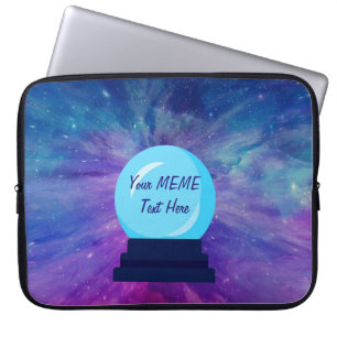 Crystal Ball Creëer je eigen MEME Laptop Sleeve