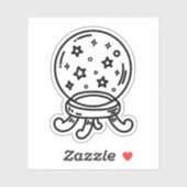Crystal ball doodle sticker (Vel)