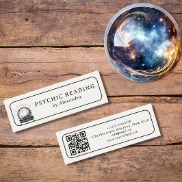 Crystal Ball Esoteric Psychic Medium QR-code Mini Visitekaartje