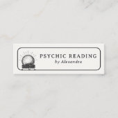 Crystal Ball Esoteric Psychic Medium QR-code Mini Visitekaartje (Voorkant)